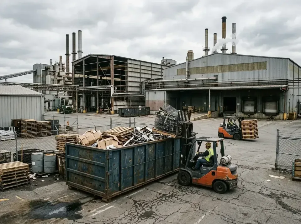 industrial-factory-scrap-conta-003 — frequently asked questions, Cheap Roll-off Dumpster Rentals in Des Peres, MO